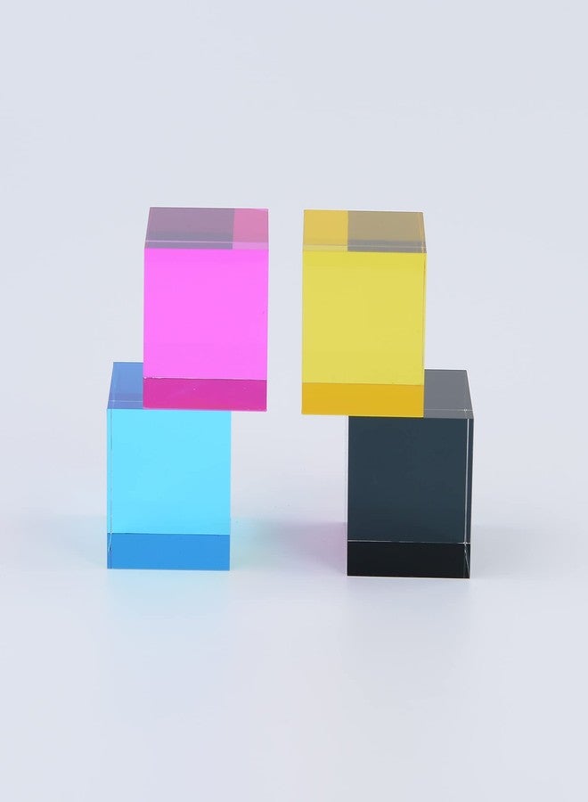CMY Cubes The K Cube (30mm) - Black Hue Cube - Optical Color Cube - Diamond Polished - Teaches Subtractive Color Mixing - Educational, Scientific, Physics & Kinetic Art Desk Object - Image 4
